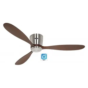 Casafan - Ventilateur de plafond avec WiFi 313288W eco plano wood bn-nb pas cher