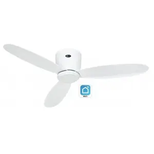 Comparateur de prix : Casafan - Ventilateur de plafond 311283W eco plano ii 112cm Blanc Wi-Fi