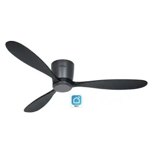 Casafan 313296w Ventilateur De Plafond Avec Wifi Eco Plano Bois Bg-sw