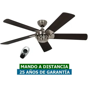 CERTEO Ventilateur de plafond CasaFan 9513265 ROTARY 132 Wenge / Satin chrome BN-WN pas cher