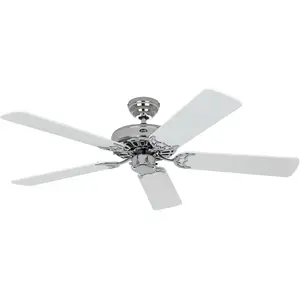CasaFan Ventilateur Classic Royal 132 chromé/blanc-gris pas cher