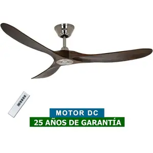 Comparateur de prix : CasaFan Ventilateur Eco Genuino 152 chromé/noyer