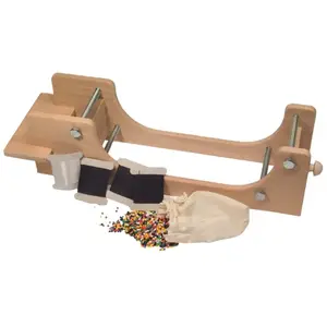 Dieters Holzspielzeug Grand cadre de tissage avec perles pas cher