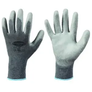 Strong - Gant de protection, Nylon, Taille 8, gris (Par 12)Vendu parmanomano