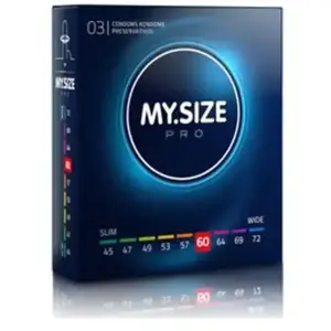 Comparateur de prix : My Size Pro Préservatifs 60mm 3uts