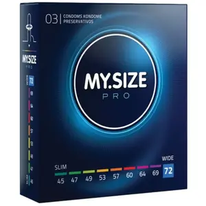 MY.SIZE Pro 72mm Préservatifs Boîte de 3