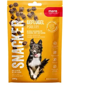 Friandises mera Snacker pour chien - 200 g, volaille pas cher
