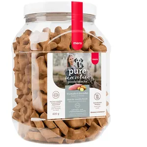 600g Goody Snacks dinde, pommes de terre sans céréales mera pure sensitive - Friandise pour chien pas cher
