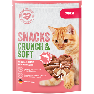 Comparateur de prix : 200g MERA Crunch & Soft saumon - Friandises pour chat