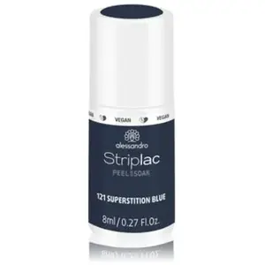 Comparateur de prix : Alessandro Vernis à Ongles UV/LED Striplac Peel/Soak Superstition Blue