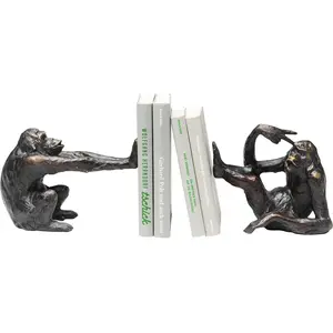Comparateur de prix : Serre-livres singes - KARE Design - Set de 2 - Blanc - Adulte - Mixte