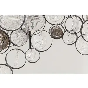 Suspension - KARE - Clouds - Acier poudré - Verre - 12 ampoules G9 40W pas cher