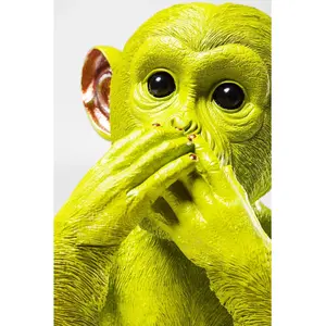 Tirelire Singe Iwazaru vert Kare Design pas cher