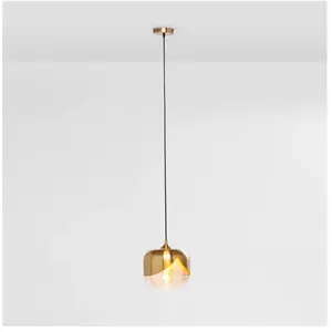 Comparateur de prix : Kare 67634 Suspension Golden Goblet, 25 cm, Verre, Or, 1er Pack