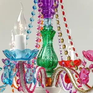 Comparateur de prix : Kare Lustre - Crystal - Multicolore - 6 bras - Acrylique - Métal - 40W