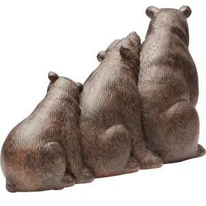 Comparateur de prix : KARE Design Statuette ours sieste en polyrésine marron H20