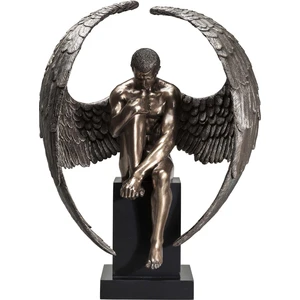 KARE Statue ange assis en bronze et polyrésine H63 pas cher