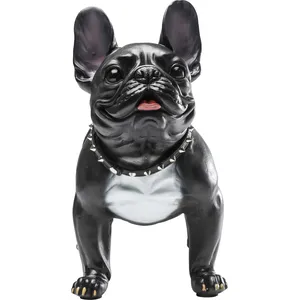 Comparateur de prix : KARE Figurine déco Chien Gangster, Résine, Noir, 40 x 50 x 25 cm