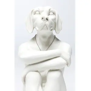 Comparateur de prix : Statue - Kare Design - Gangster Dog - Polyrésine - Blanc cassé - 33 cm de hauteur