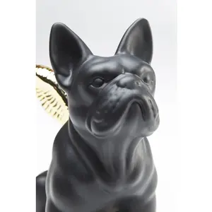Comparateur de prix : Kare Design Déco bouledogue noir ailes dorées Kare Design