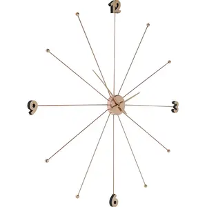 Comparateur de prix : Horloge murale Umbrella or rose Kare Design TU