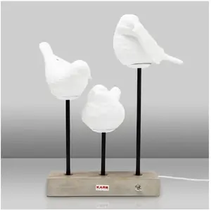 Lampe de table - KARE - Birds LED - Porcelaine - 3 ampoules - Design contemporain pas cher