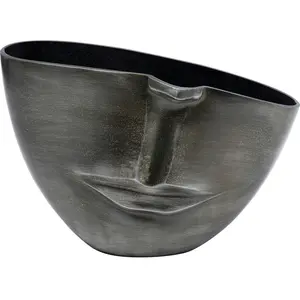 Vase nez et bouche anthracite 31cm Kare Design TU