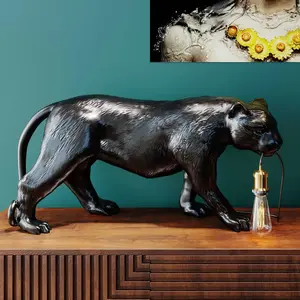 Comparateur de prix : KARE Animal Bagheera lampe de table panthère noire