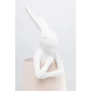 Comparateur de prix : Lampe de table - KARE - Animal - Lapin - 50 cm - Blanc et Rose