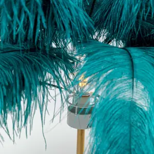 Lampe plumes vertes Kare Design pas cher