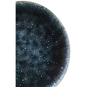 Kare Design Assiette en grès bleu D21 - Lot de 4 pas cher