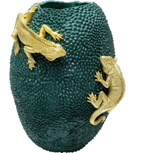 Comparateur de prix : Vase décoratif - KARE - Caméléons - Vert - 39 cm - Polyrésine - Contemporain