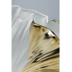 Comparateur de prix : Vase feuille de ginkgo - KARE - 18cm - Grès vernis - Objets décoratifs