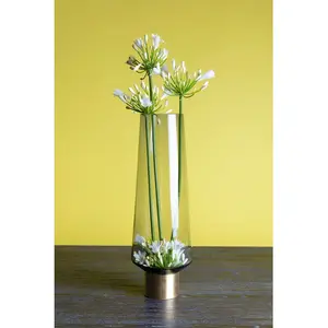 Vase Noble Ring gris 40cm Kare Design TU pas cher