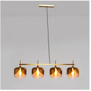 Suspension Goblet Quattro dorée - KARE - 25cm - 4 ampoules - MétalVendu parluminaire