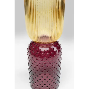 Comparateur de prix : Kare Design Vase en verre jaune et violet H38