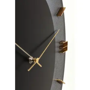 Horloge murale - KARE - Leonardo - Noir et doré - 49 cm x 5 cm x 49 cmVendu parconforama