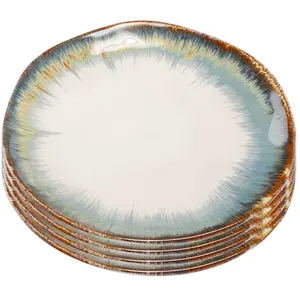 Assiettes Organic blanches 20cm set de 4 Kare Design pas cher