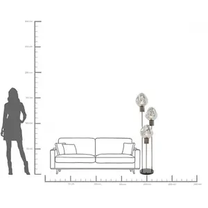 Comparateur de prix : Lampadaire Supernova argenté Kare Design