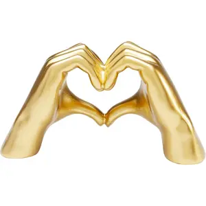 Déco mains dorées coeur 24cm Kare DesignVendu parkare-design