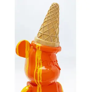 Déco ours glace orange Kare Design TU pas cher