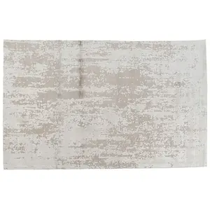 Tapis en viscose beige 300x200 pas cher