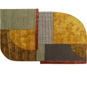 Kare Design Tapis en laine et viscose multicolore 240x170