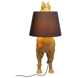 Lampadaire lama doré 108cm Kare Design