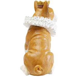 Déco bouledogue marron roi Kare Design pas cher
