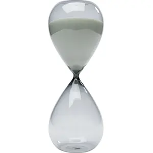 Sablier Timer 25cm noir et blanc Kare Design pas cher