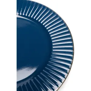 Assiettes Muse bleues 27cm set de 4 Kare Design pas cher
