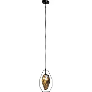 KARE Suspension Diamond Fever, noir, à 1 lampe pas cher