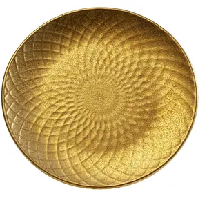 Comparateur de prix : Assiettes Diva dorées 20cm set de 4 Kare Design