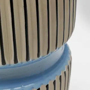 Comparateur de prix : Vase - KARE - Calabria - 31 cm - Bleu - Design contemporain - Unique